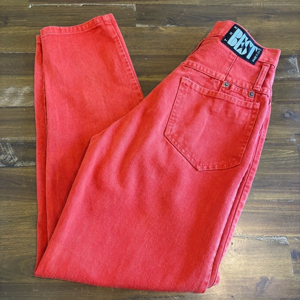 American Vintage Super High Waisted Jeans Mom Cool Edgy Cotton Small Retro